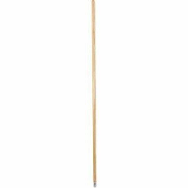 Unisan 60" Lie-Flat Screw-In Lacquered Wood Mop Handle, Natural - UNS834 UNS 834